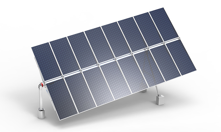 Diagonal single-axis tracker