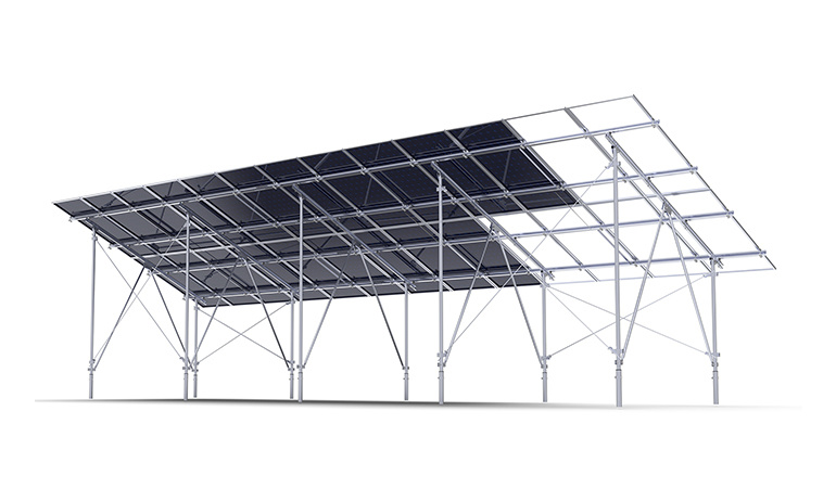 Double-column ground bracket
